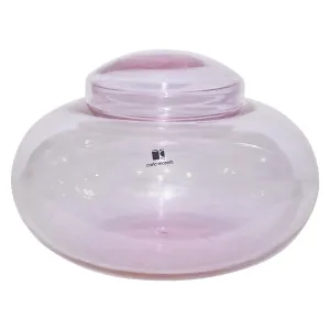 Vintage C. Moretti 1980s Alexandrite Amethyst Murano Crystal Glass Bowl & Cover 