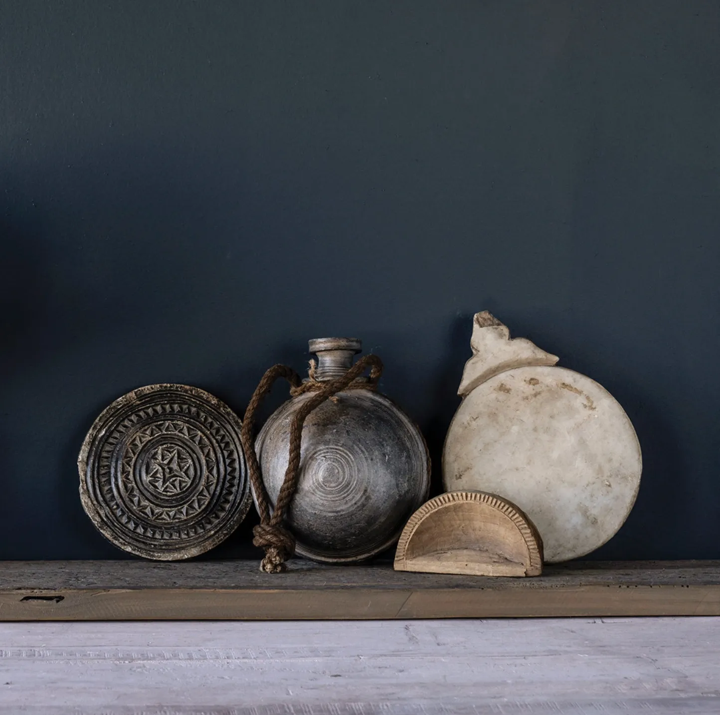 Vintage Marble Chapati Board