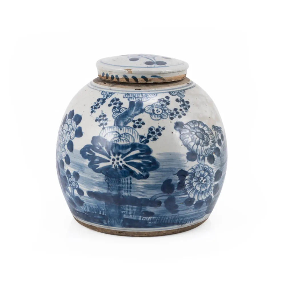 Vintage Ming Jar Four Season Plant