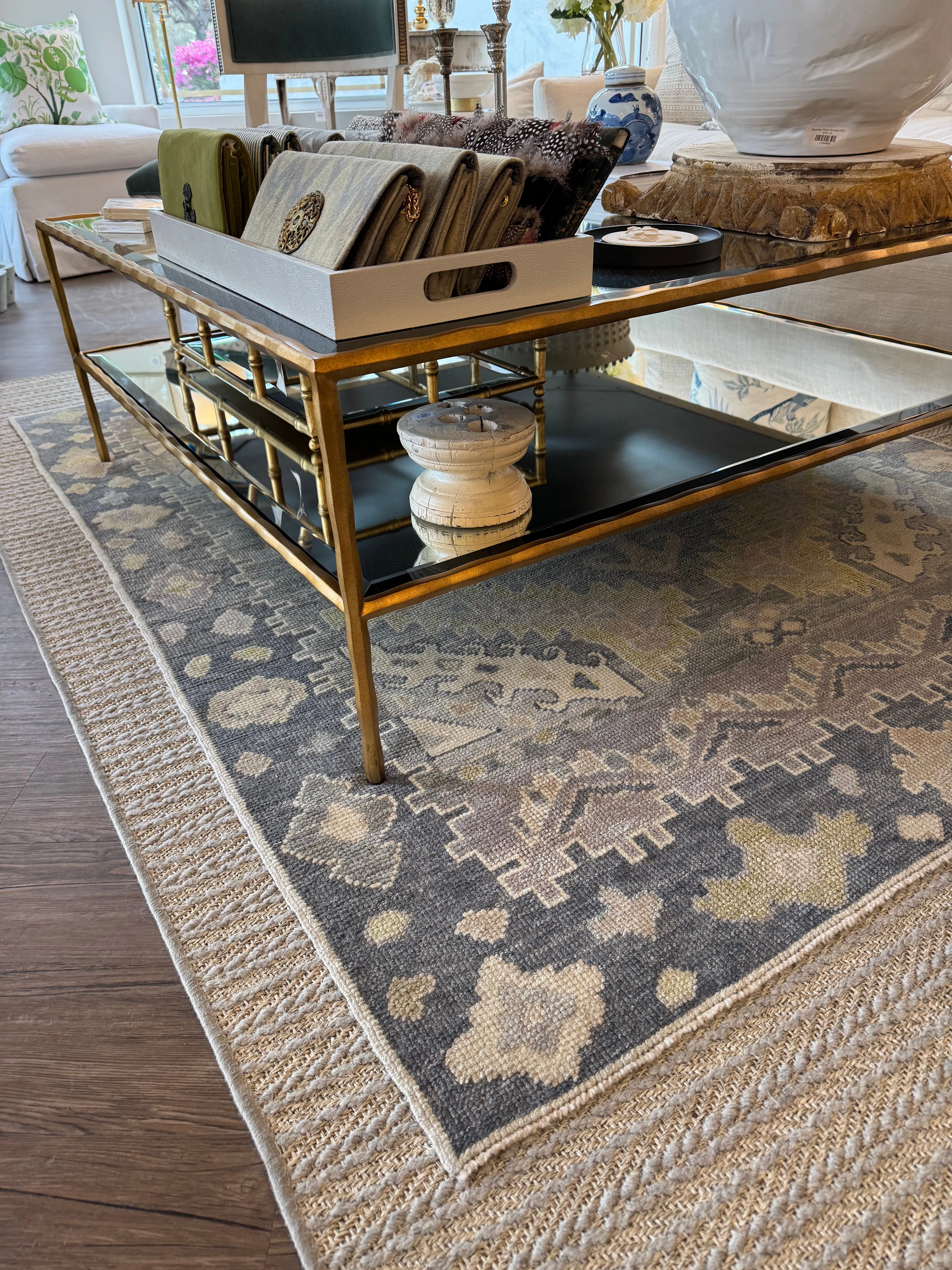 Vintage Oushak Rug 