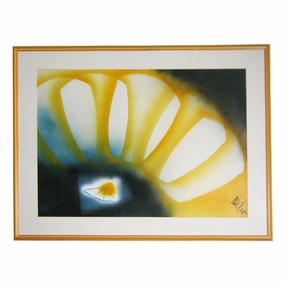 Vintage Abstract Painting by Luciano Mattioli 