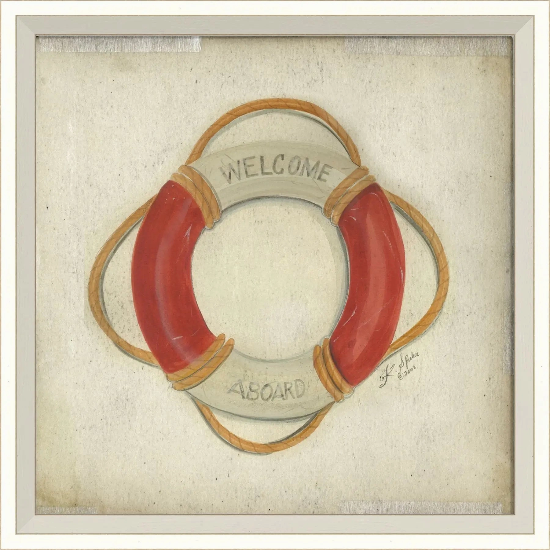Vintage Beach Gear Art Print 
