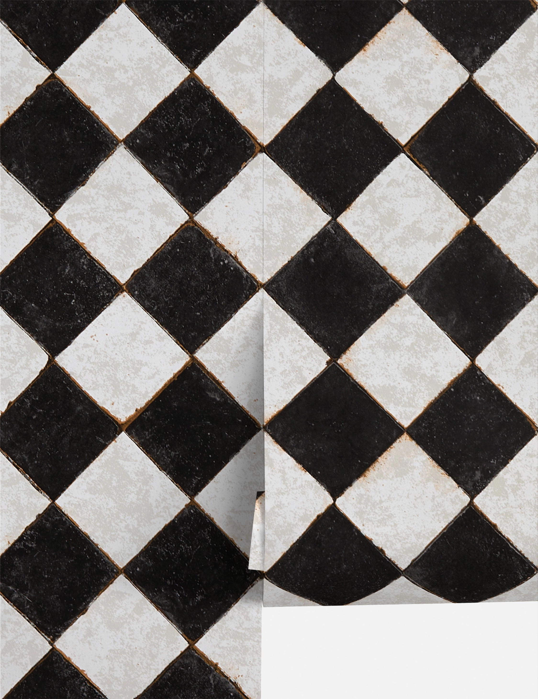 Vintage Check Textured Peel and Stick Wallpaper by Jeremiah Brent