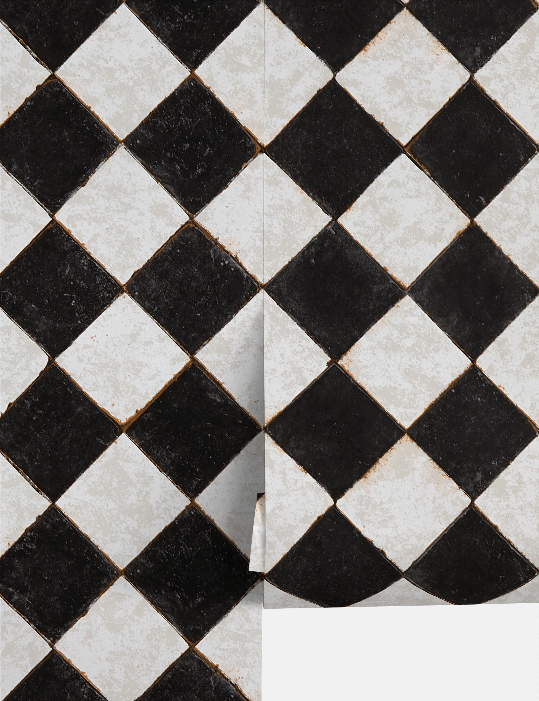 Vintage Check Textured Peel and Stick Wallpaper by Jeremiah Brent