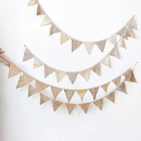 Vintage Cotton Kantha Pennant Garland 