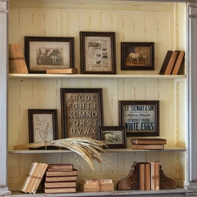 Vintage Feedstore Collected Prints Set 