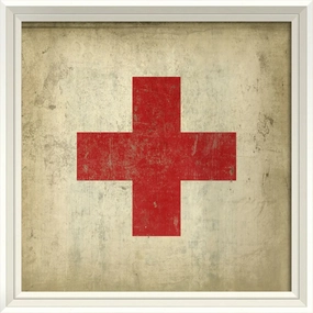 Vintage First Aid Art Print 