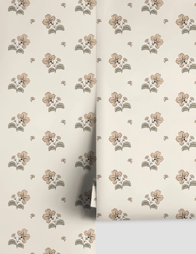 Vintage Floral Wallpaper by Rylee   Cru 
