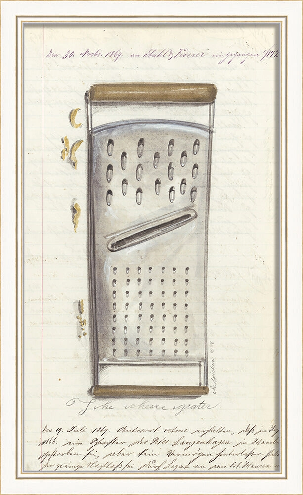 Vintage Kitchen Tool Framed Art Print