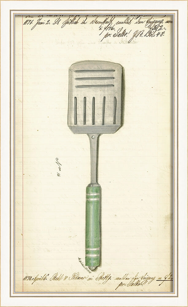 Vintage Kitchen Tool Framed Art Print