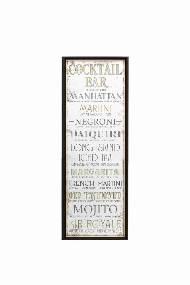 Vintage-Style Cocktail Mirror