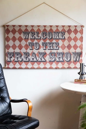 Vintage-Style Freak Show Wall Art 