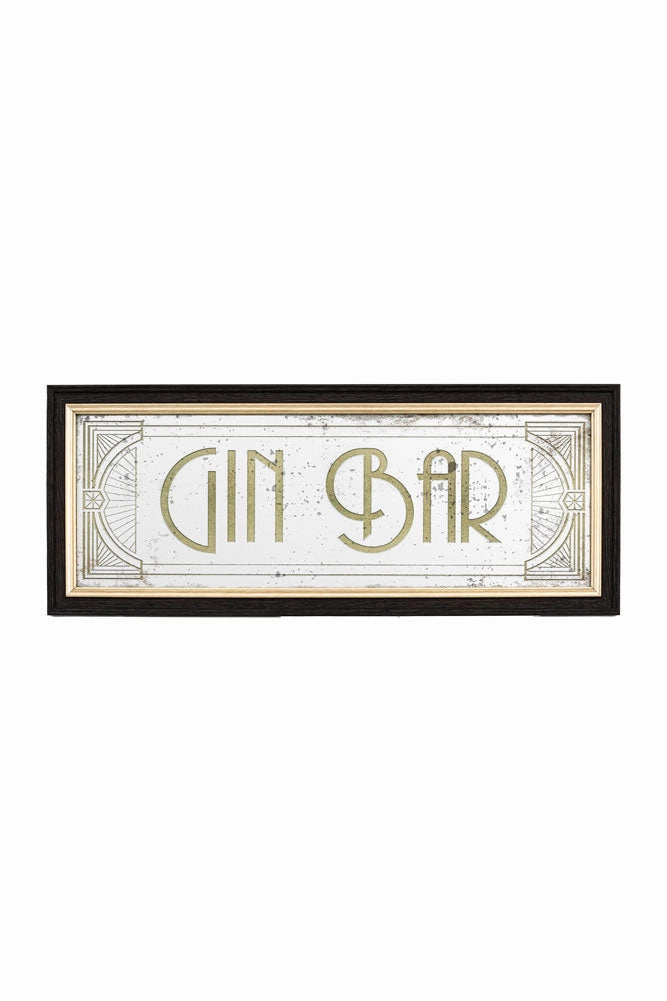 Vintage-Style Gin Bar Mirror