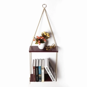 Wall Hanging Shelf Vintage Floating Storage Rack Wall Mount Bookshelf By Miza 