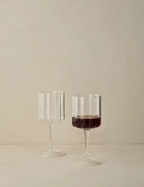 Wave Wine Glass (Set of 2) by FAZEEK 