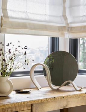 Wavee Table Mirror by SIN Ceramics 
