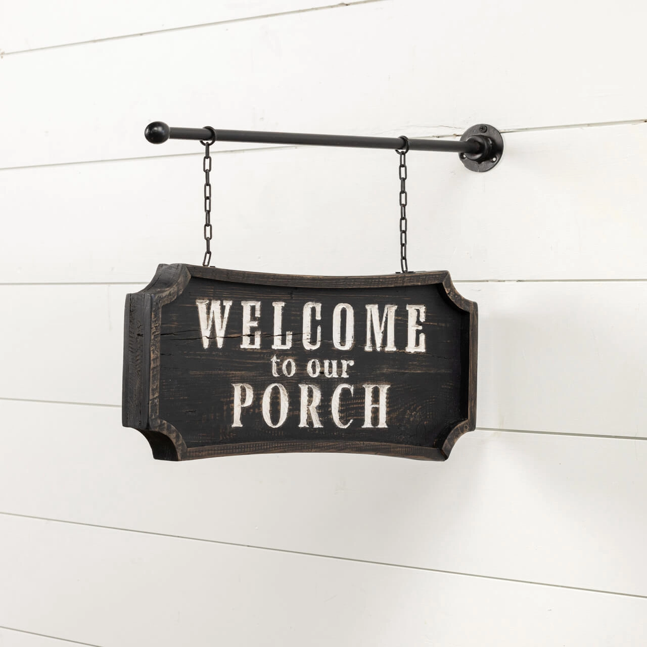 Welcome To Our Porch Double Sided Hanging Sign