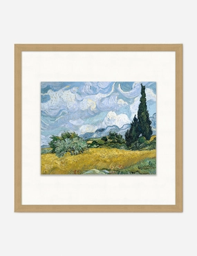 Wheat Field With Cypress Wall Art 