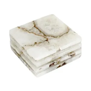 White Agate Coasters 