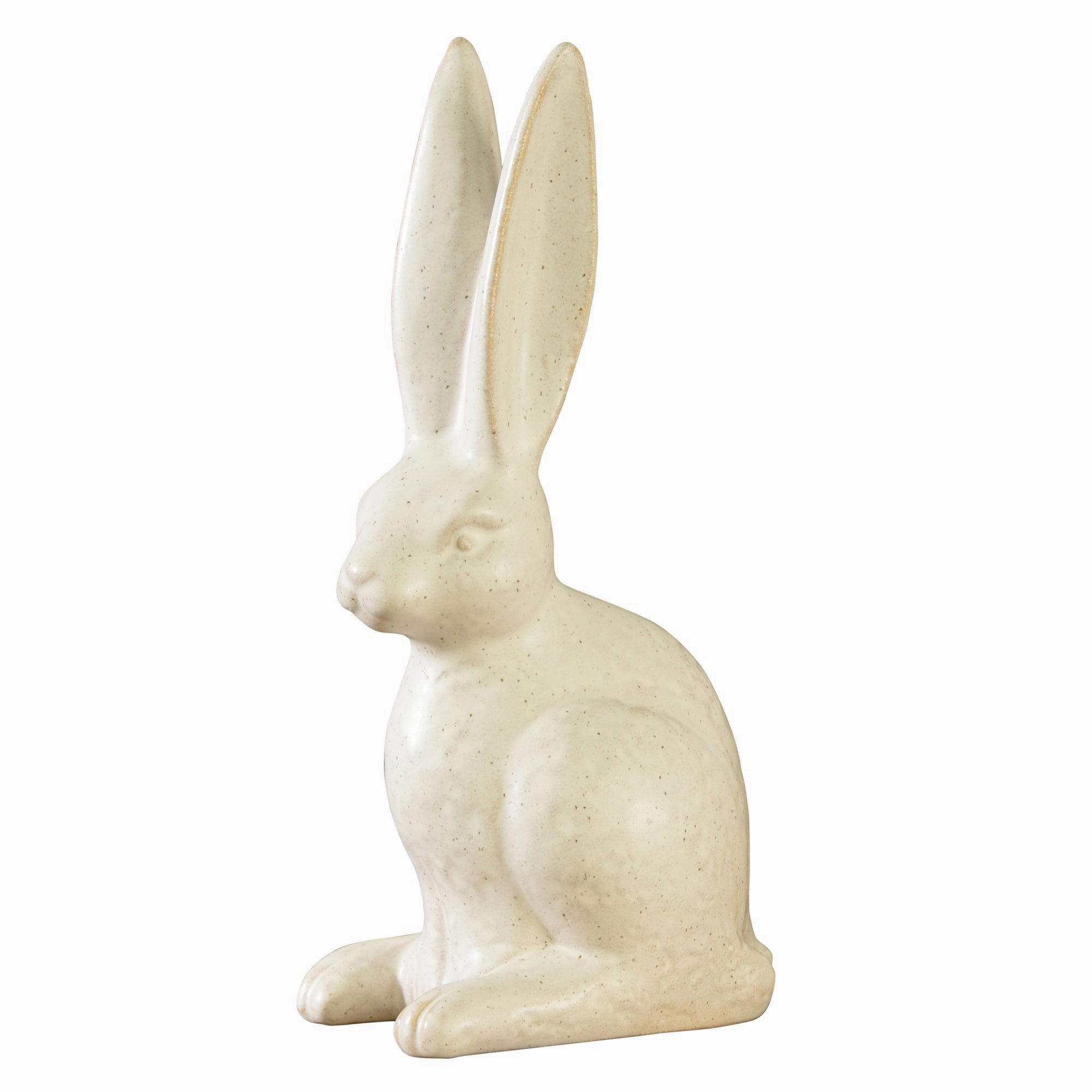 White Ceramic Sitting Bunny