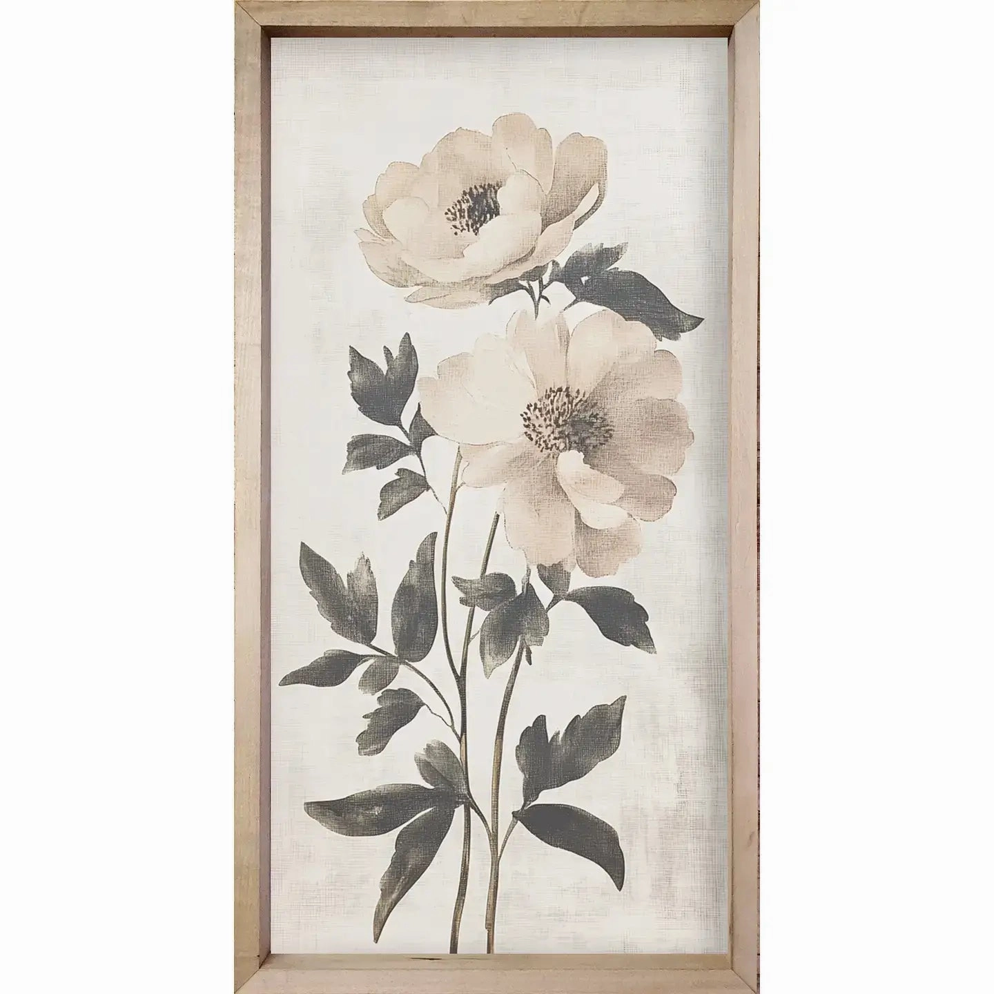 White Vintage Botanicals Framed Art Set