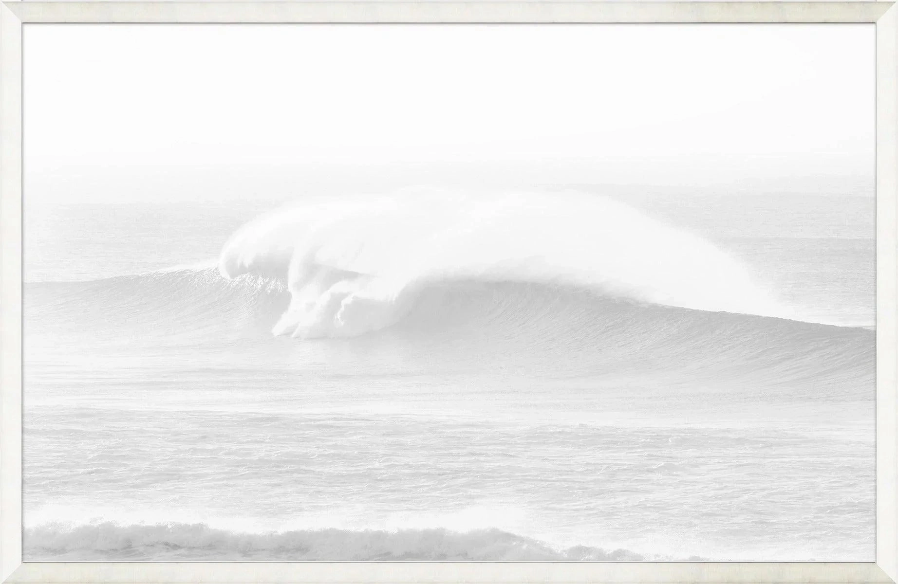 White Wave Framed Wall Art 