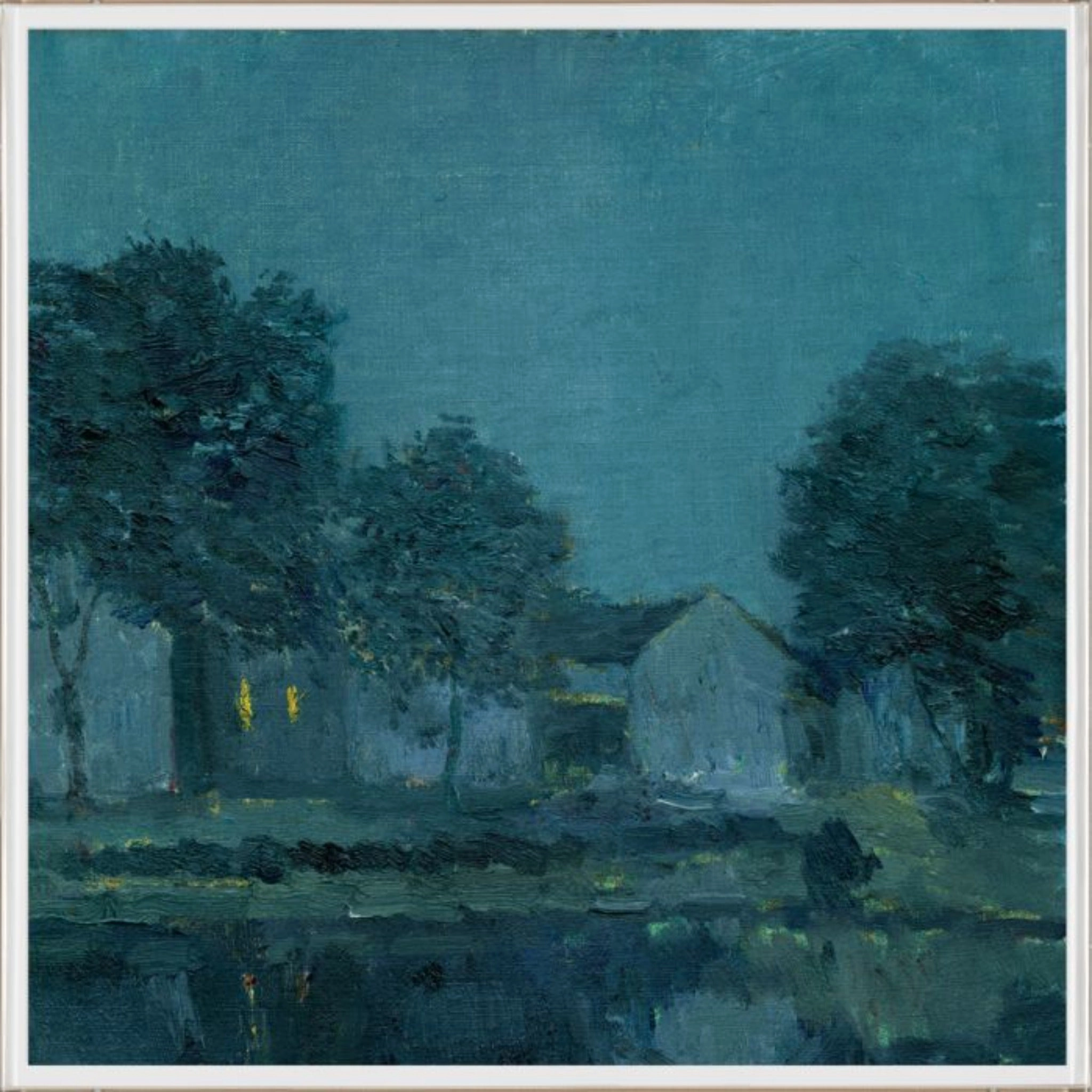 Whitman's Blue Evening Diptych 1, Wall Art