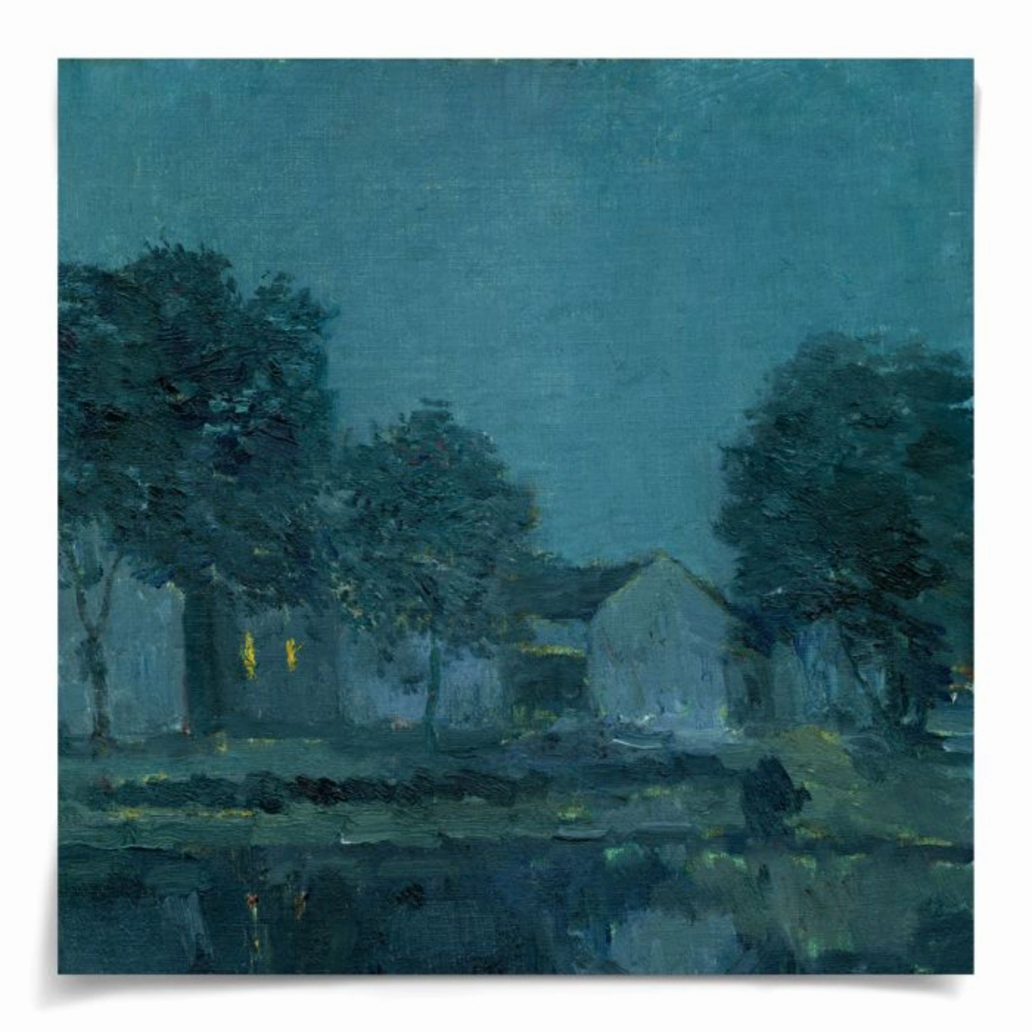 Whitman's Blue Evening Diptych 1, Wall Art