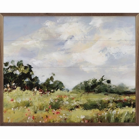 Wildflower Meadow By Katrina Pete Wood Framed Print 