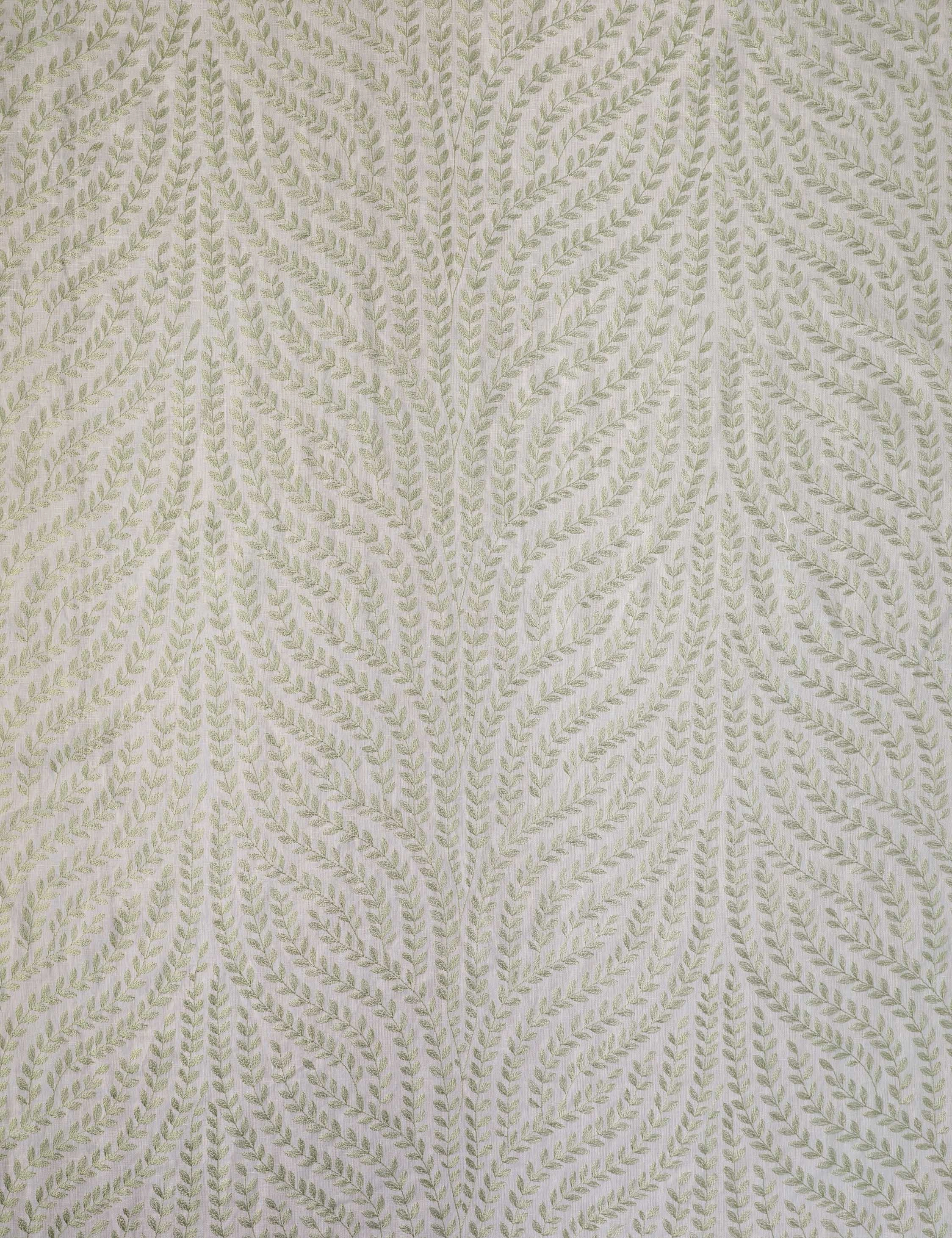 Willow Vine Embroidery Linen Fabric by Scalamandr