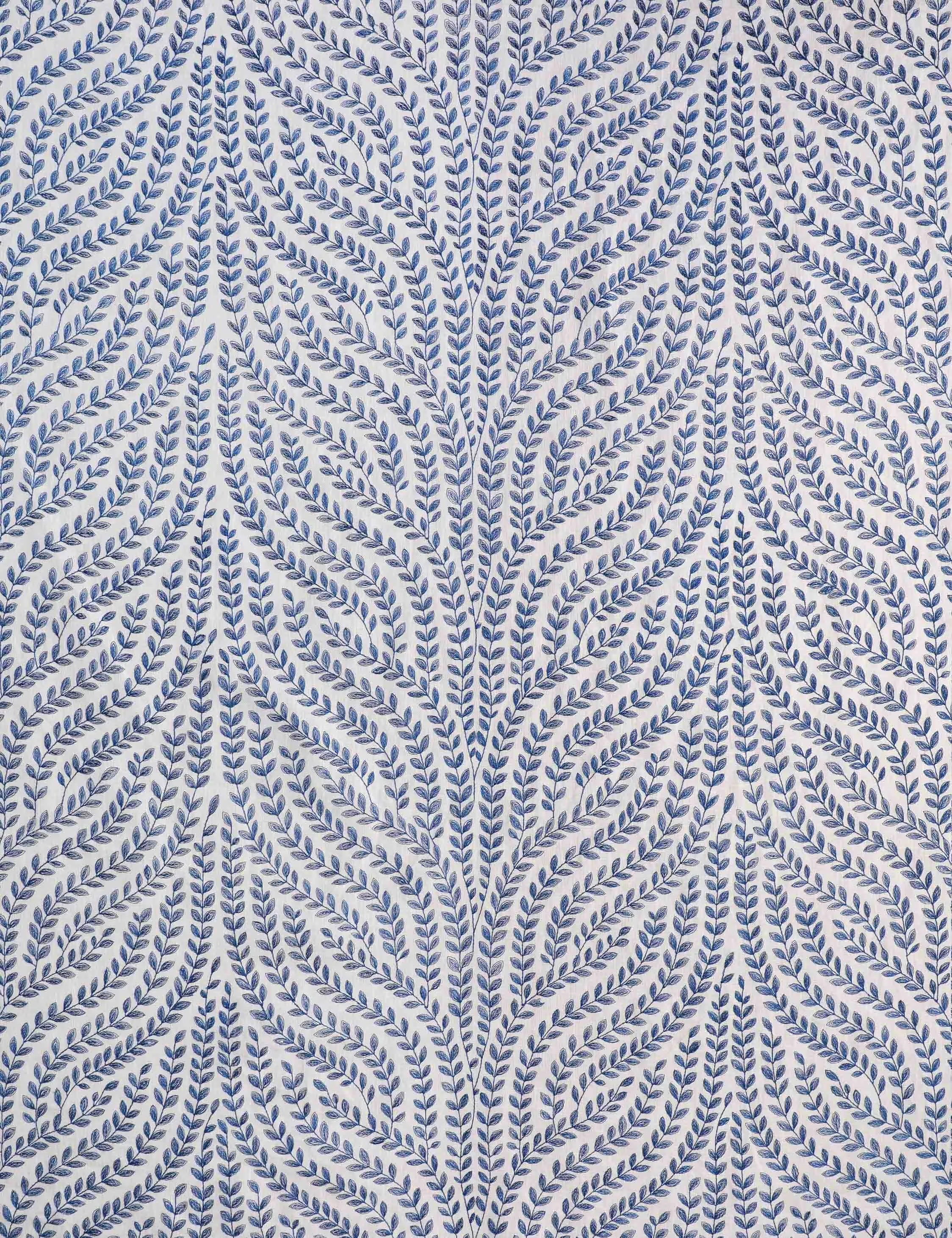 Willow Vine Embroidery Linen Fabric by Scalamandr