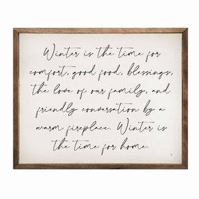 Winter Is The Time Wood Framed Print 
