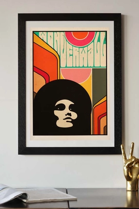 Wonderwall By Delta Nova A2 Art Print With Black Wooden Frame 