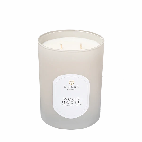 Wood House 2 Wick Candle