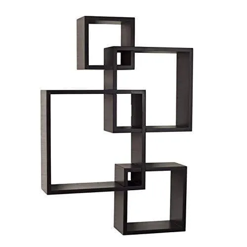 Wooden Wall Mounted Shelf Rack for Living Room Decor ) - Set of 4