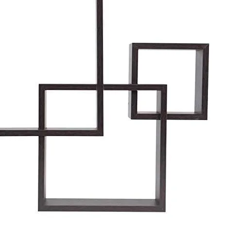 Wooden Wall Mounted Shelf Rack for Living Room Decor ) - Set of 4