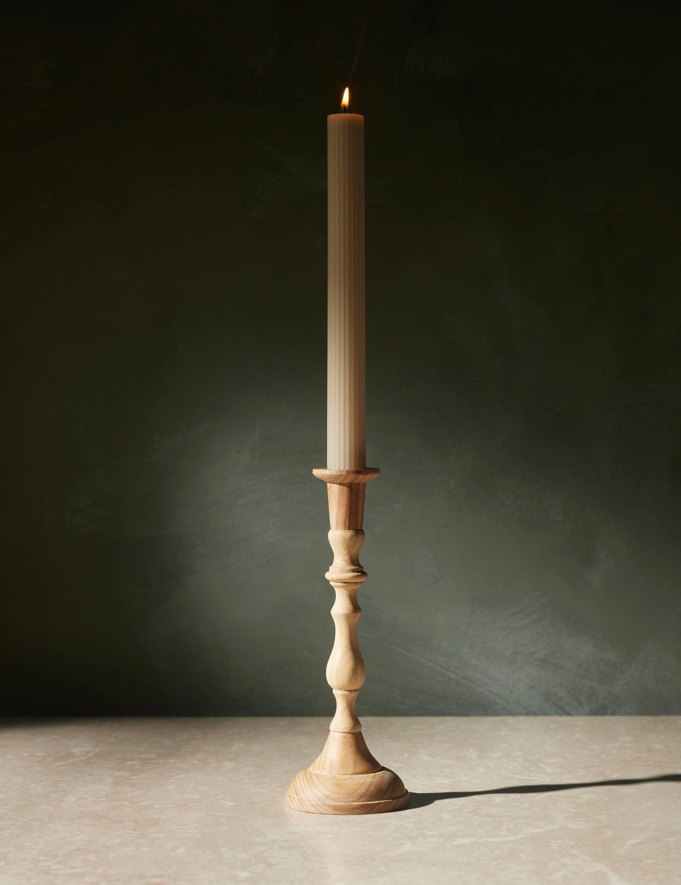 Wooden Georgian Candlesticks
