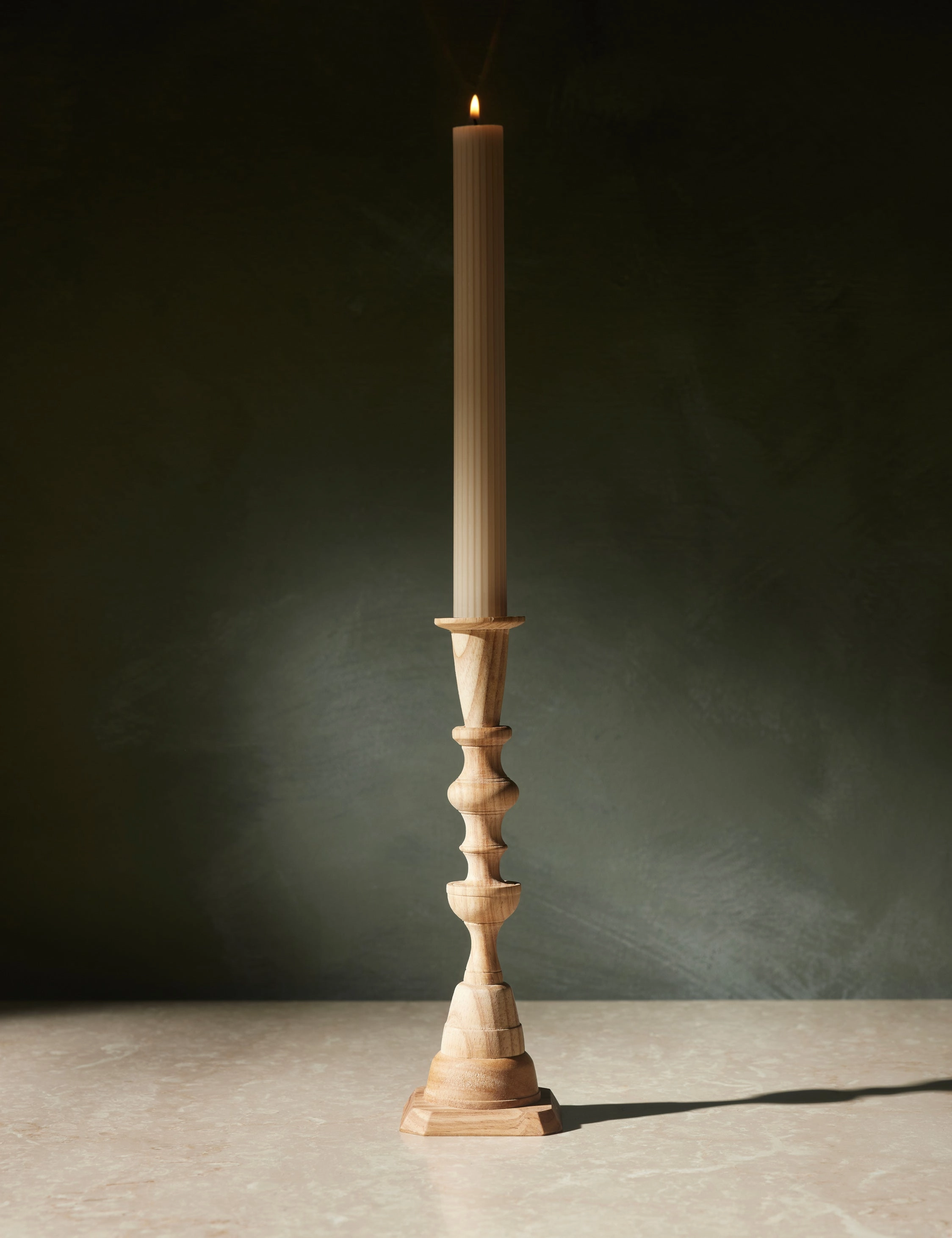 Wooden Georgian Candlesticks