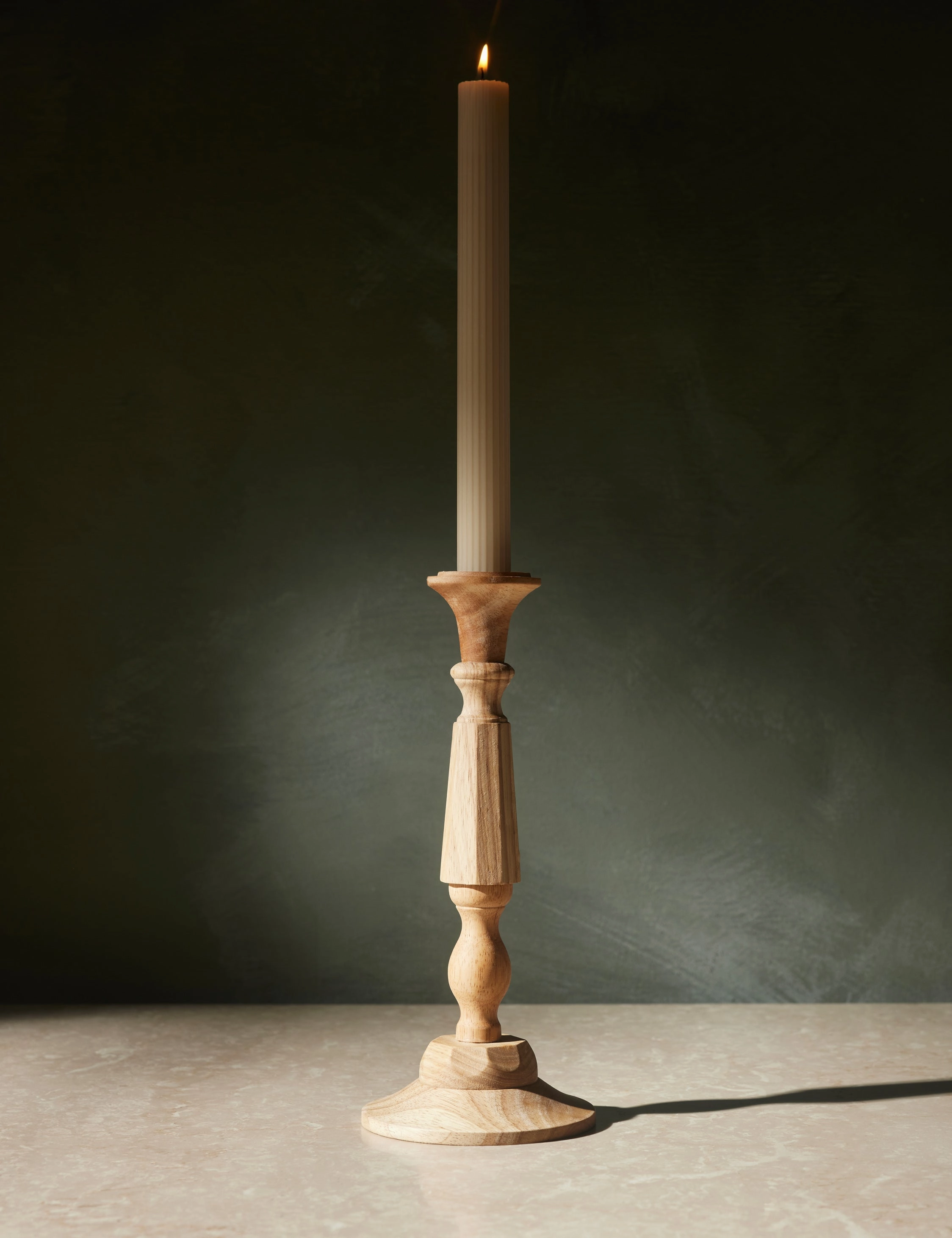 Wooden Georgian Candlesticks