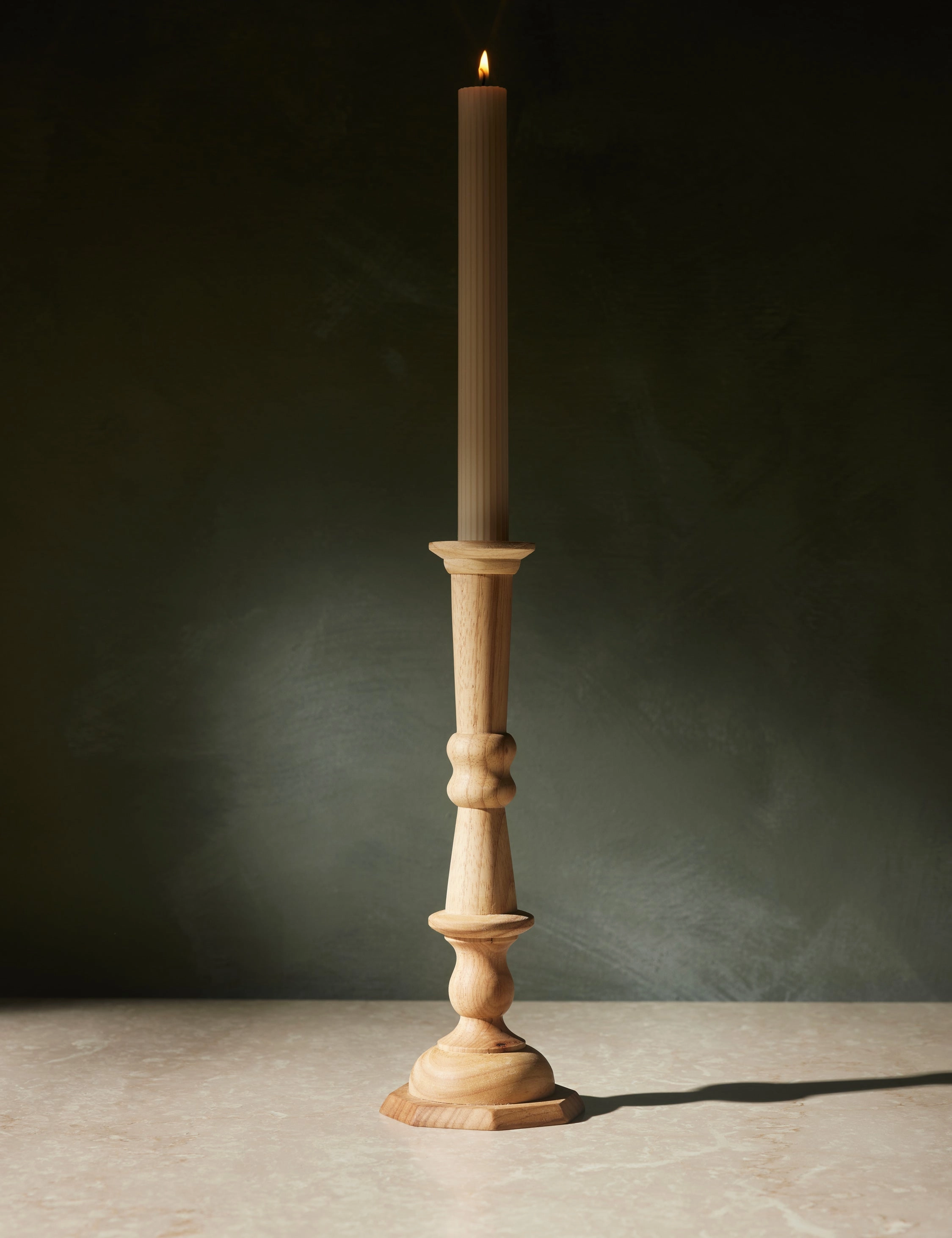 Wooden Georgian Candlesticks
