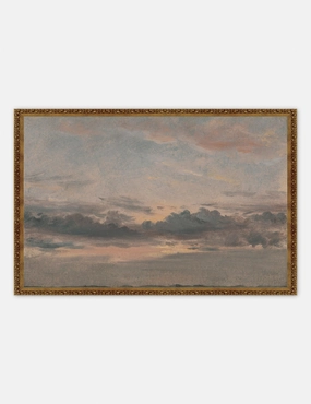 Yale, A Cloud Study, Sunset Print 
