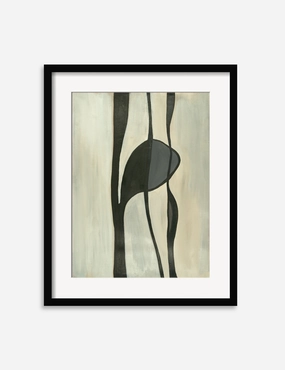Zen Leaf Print by Karla Carranza 
