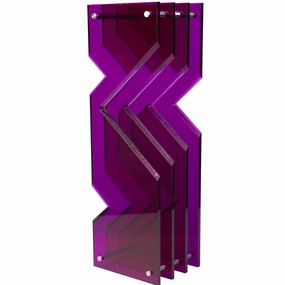 Zig Zag - Sculpture Purple 